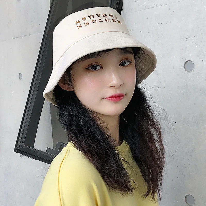 

Spring And Summer New Style Hat Women's Tennis Red-Bucket Hat Korean-style College Style Sun-resistant Japanese-style Korean-sty