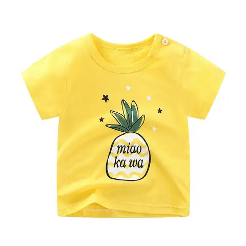 Girl T Shirt Summer Baby Boys Cotton Tops Toddler Tees Clothes Children Clothing Cartoon T-shirts Short Sleeve Casual Wear