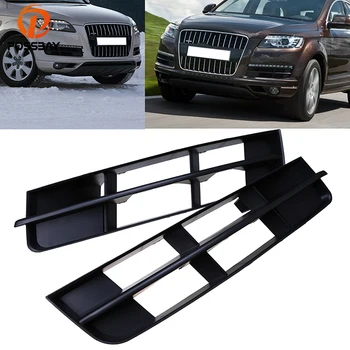 

POSSBAY Auto Car Front Bumper Fog Lights Grille Lower Foglamp Grills Cover for Audi Q7 MK1 2010-2015 Facelift