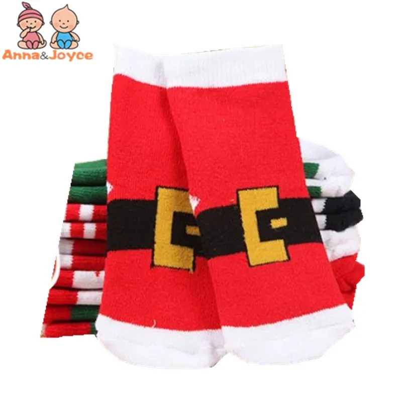 6pairs/lot Winter Cotton thick socks Baby Socks Children In The Tube Gift Christmas Socks TWS0364