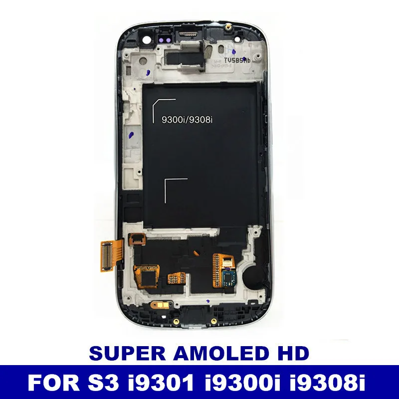 

Tested Working Super AMOLED LCD For Samsung Galaxy S3 Neo i9300i i9301 i9301i i9308i Phone Display Touch Screen Digitizer Frame