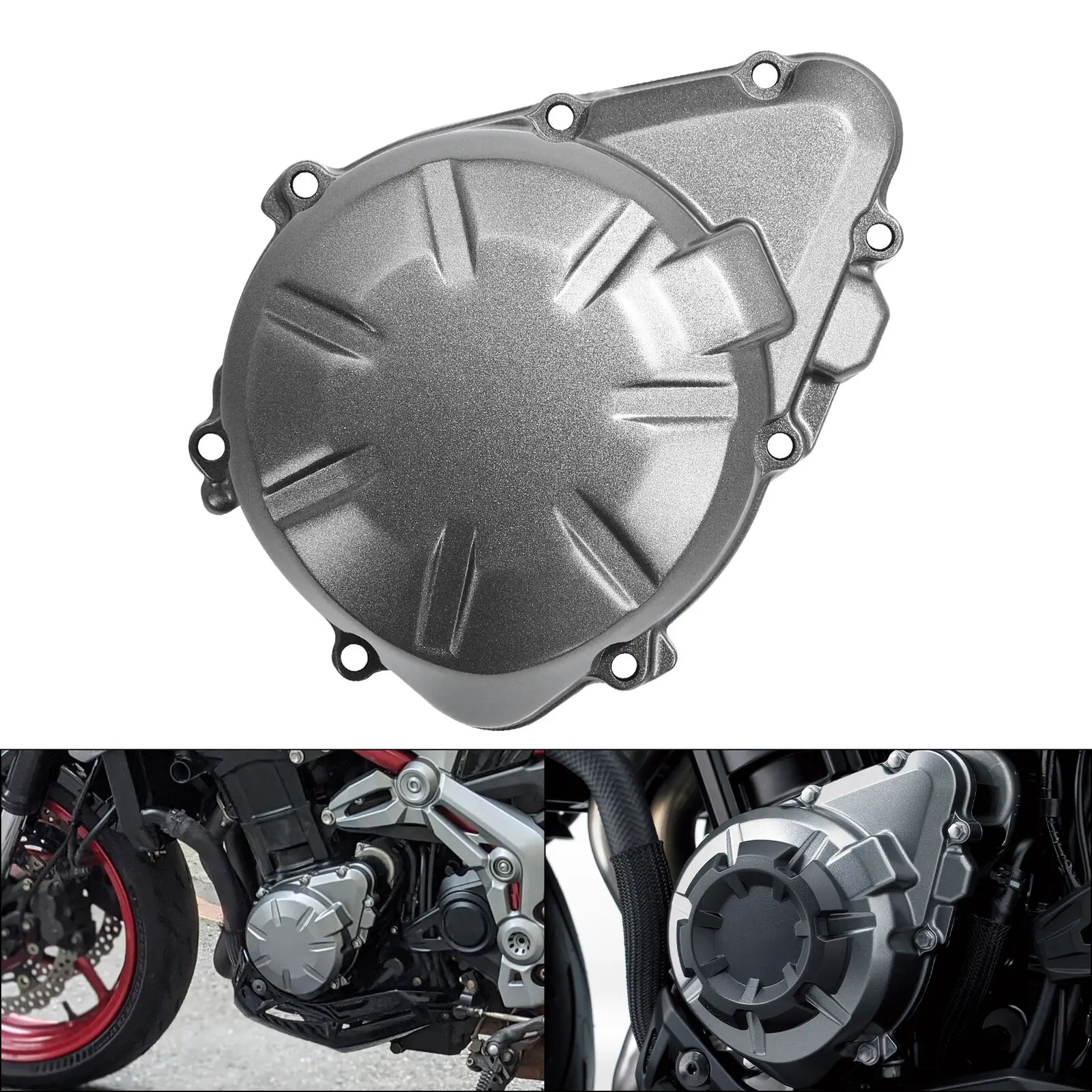 Left Stator Engine Cover Crank Case For Kawasaki Z900 Z 900 ABS 2017-2022