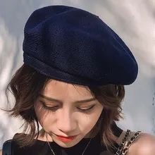 Модные шапки для женщин, новинка, британский стиль, чистая уличная круглая Кепка, Спортивная Кепка s в летнем ретро стиле, кепка s Gorro Mujer# Zer