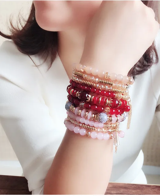 Nneka Crystal Beads Charms Bracelets - Image 4