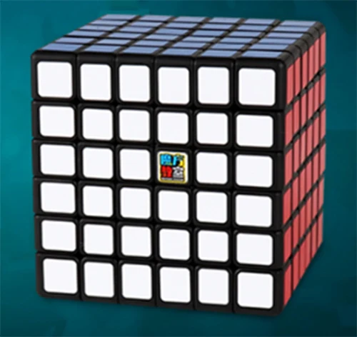 Черный MoYu MeiLong Cubing класс MF8863 6x6 волшебный куб 6 слоев красочные головоломки обучающие игрушки для детей для взрослых cubo magico - Цвет: Черный