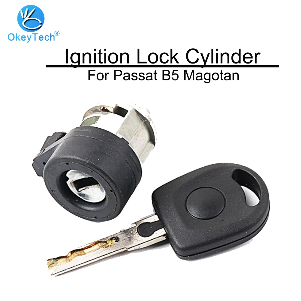 

OkeyTech Car Key Ignition Lock Switch Replacement Anti-theft Lock Barrel Cylinder For V W Passat B5 Bora Polo for Magotan Set