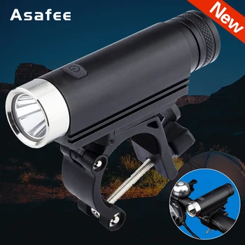 

Asafee XM-L2 LED Bicycle Light 850LM 5 Modes USB Rechargeable Power Display MTB Mountain Road Bike Front Lamp Cycling Equipment