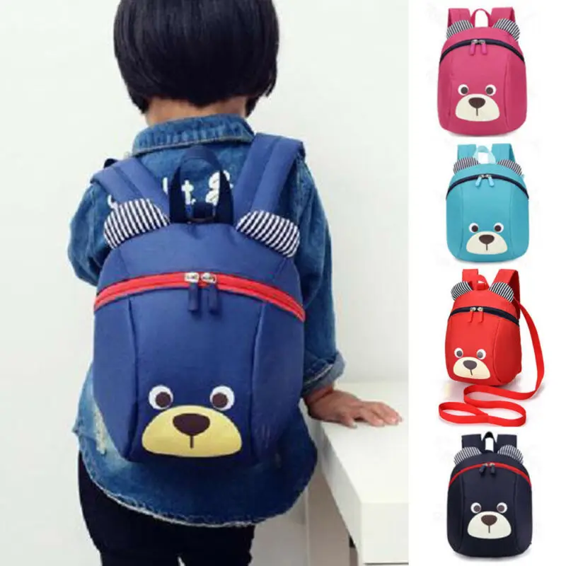 Рюкзак с медведем для мальчиков/девочек, анти-потеря, дорожная сумка для детей, Детский сад