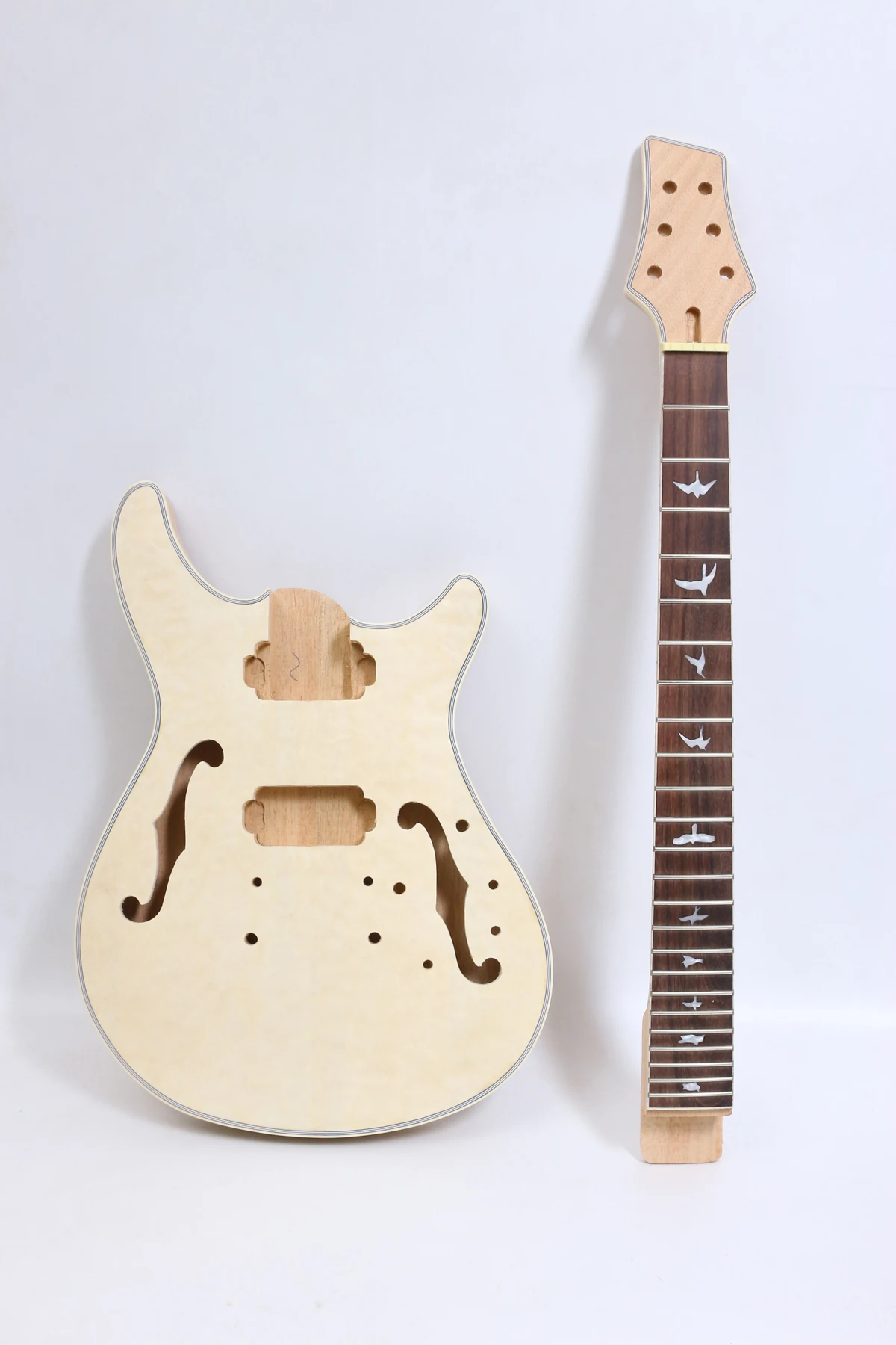 Гриф-для-электрогитары-гриф-из-клена-24-лада-255-дюйма-fretboard-diy-741-корпус-из-красного-дерева-топ-из-клена