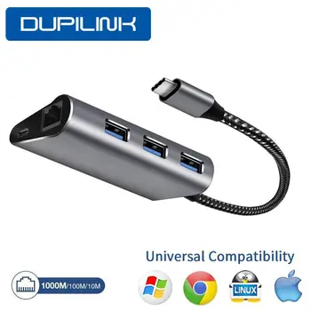 

DUPILINK USB Ethernet USB 3.0 to RJ45 HUB for Xiaomi Mi Box 3/S Set-top Box Ethernet Adapter Network Card USB 10/100/1000 Lan