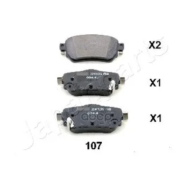 Колодки Тормозные Nissan Qashqai/X-Trail 14- Задние Japanparts Pp107af Japanparts арт. PP107AF