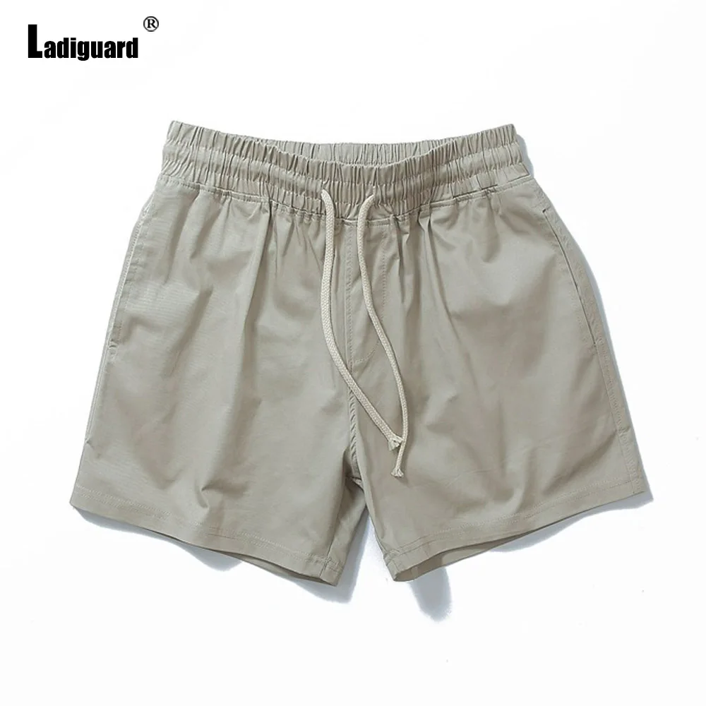 black casual shorts Ladiguard Plus Size 4xl Men Fashion Leisure Shorts 2021 New Sexy Lace-up Camouflage Shorts Male Casual Skinny Beach Short Pants black casual shorts