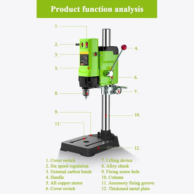 Vertical Drilling And Milling Machine High-speed Drilling Machine Micro Milling Machine Multifunctional Beads Precision Grinder 2