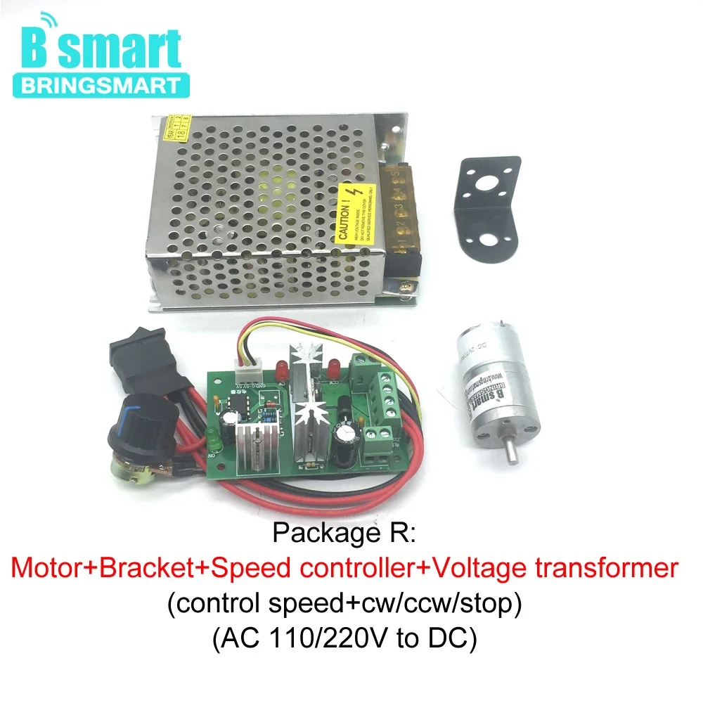 Bringsmart 기어 박스 감속기 JGA25-310 저속 25mm 미니 모터 12V 6V 토크 DC 감소 가역 모터 맞춤형 기어 모터