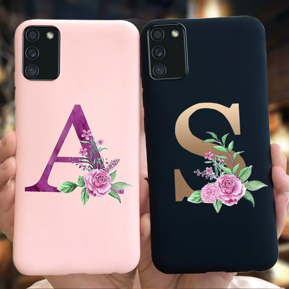 Lindo cartas cubierta de flores para Samsung Galaxy A02S funda de silicona A025 SM-A025F de Coque en Galaxy A02s 2020 Fundas 02s