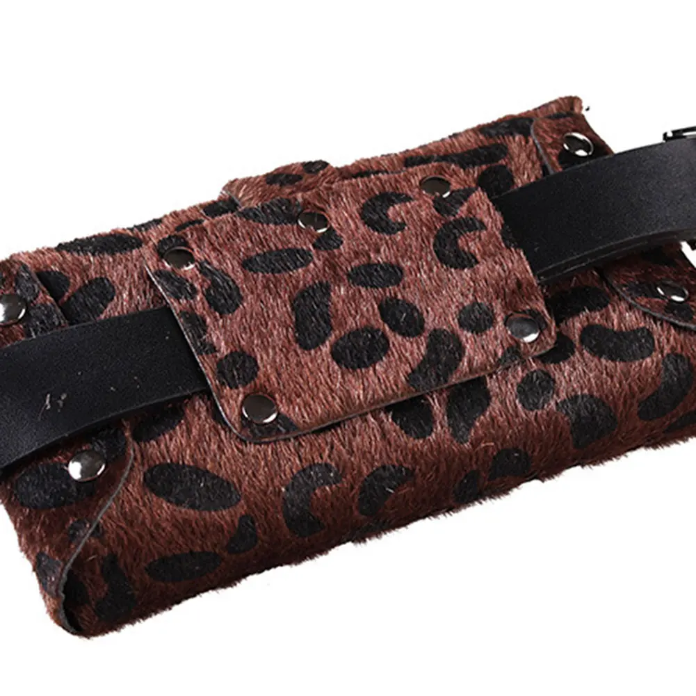 Women Waist Bag Leopard Adjustable Belt Pack Purse for Mobile Phone Keys Money KS-shipping