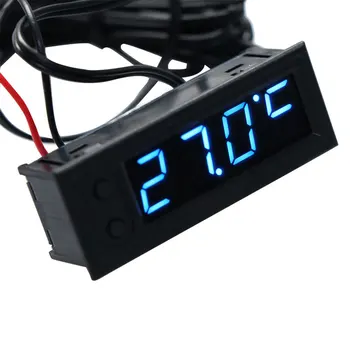 

SMAUTOP DIY Multifunction High-precision clock inside and outside Car temperature Battery voltage Monitor Panel Meter