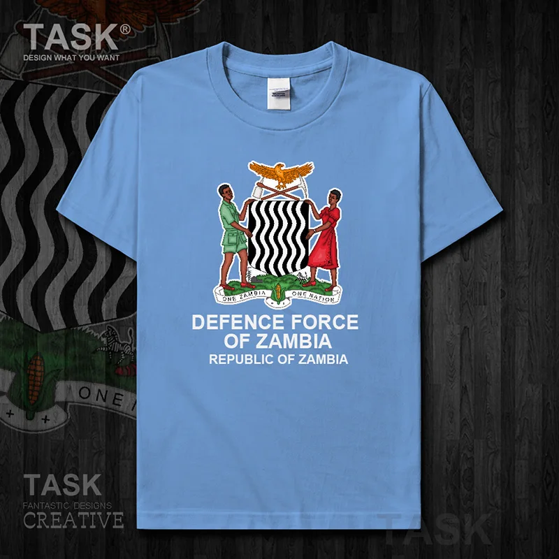 Army Republic Of Zambia Zambian Zmb Country Short Sleeve New Tops T
