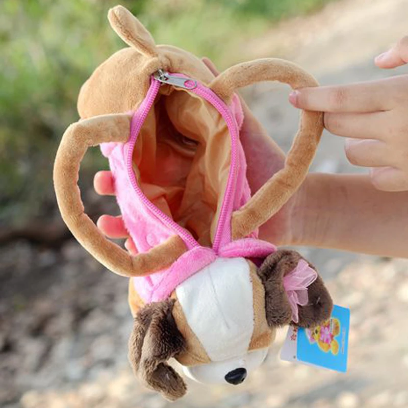 Gloveleya плюшевые Мультяшные собаки для детей монетница 3D пудель игрушки Шнауцер