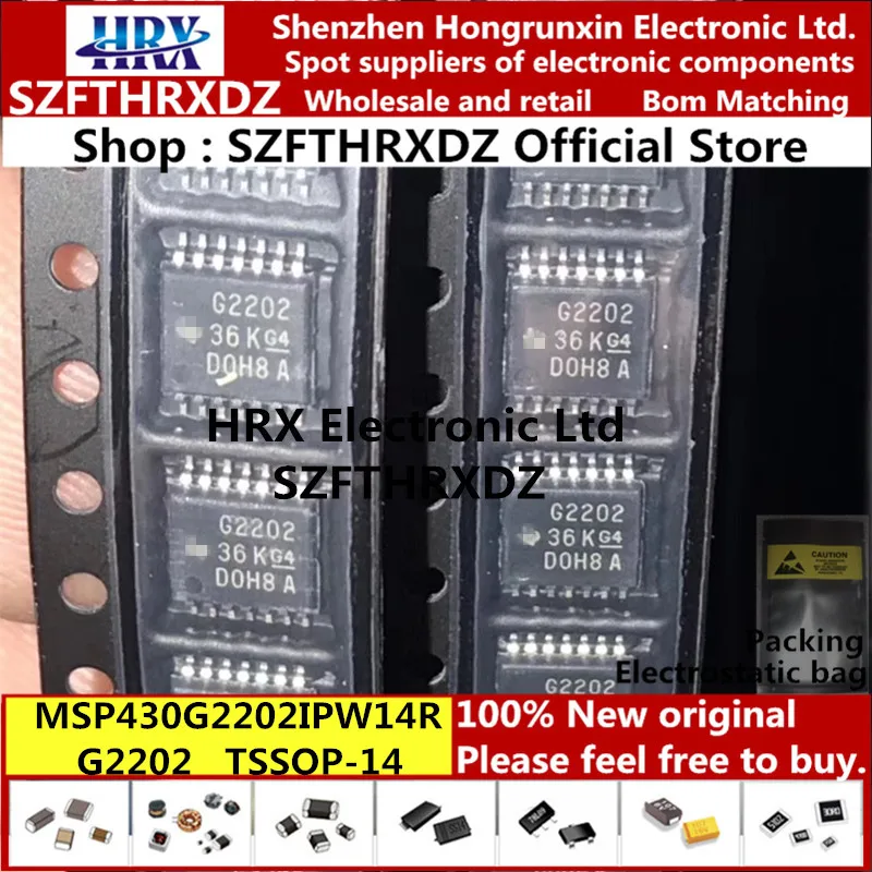 MSP430G2202IPW14R G2022 TSSOP14 MSP430G2202IPW14 TSSOP-14 2000 шт./катушка(10PCS-20PCS-50PCS