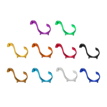 

uxcell 1/2/5Pcs Wall Mounted Hook 100x13x68mm Robe Hooks Single Towel Hanger With Screws Aluminum alloy Anodizing Finish