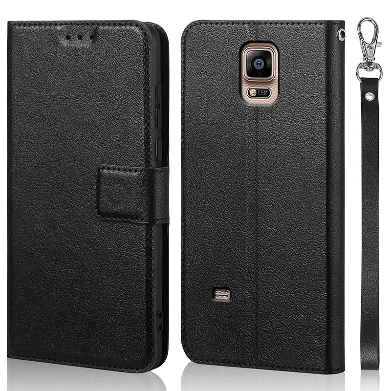 Роскошный чехол-книжка для Samsung Galaxy Note 4 N9100 оригинальный кожаный телефона