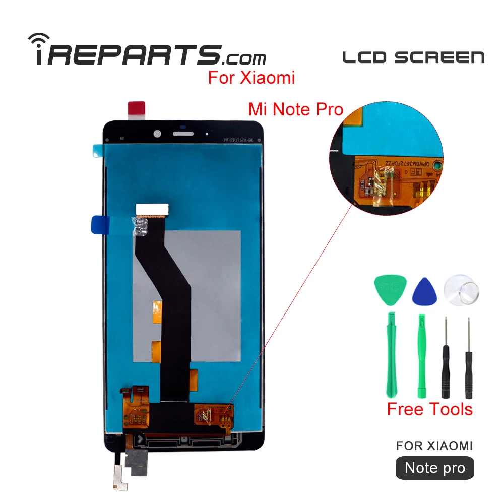 IREPARTS дисплей ЖК для Xiao mi Note Pro сенсорный экран Замена note pro дигитайзер сборка с
