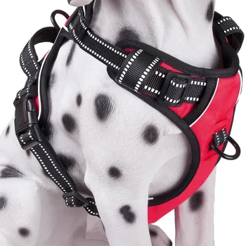 

Dog Harness Reflective Vest Harness with 2 Leash Attachments and Easy Control Handle for Small Medium Large Dog