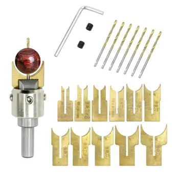 

DIY Handicrafts Cemented Carbide Wood Bead Maker Beads Drill Bit Milling Cutter Set Woodworking Tool Wooden Bead Maker Kit