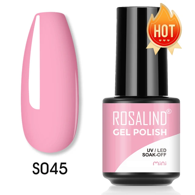 ROSALIND 7ml Gel Polish Semi Permanent Nails Gel Polish Soak Off UV LED Base Top Coat Vernis Nail Art Glitter Gel Varnish SLS-S045