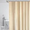 Gold Shower Curtains for Hotel Bathroom Jarl Home Grommet Waterproof Jacquard Thick Polyester Grid Luxury Curtain for Window New ► Photo 1/5