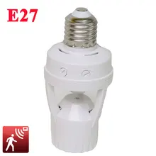 

AC 110-220V 360 Degree PIR Induction Motion Sensor IR infrared Human E27 Plug Socket Switch Base Led Bulb light Lamp Holder