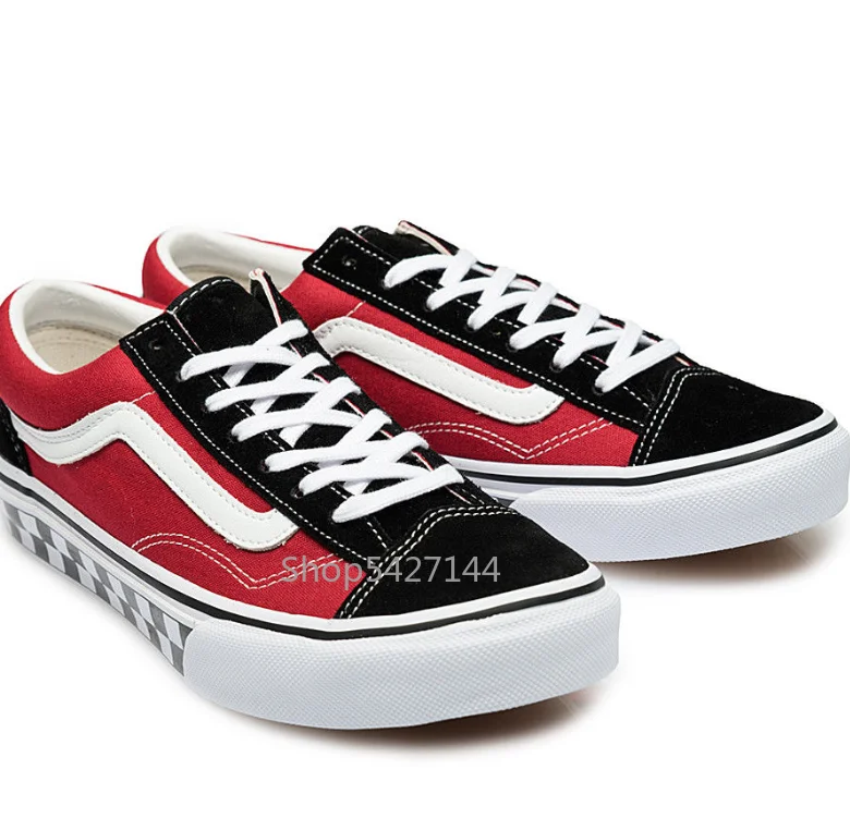 vans rouge et noir