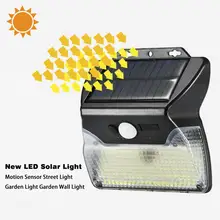 Светодиодный светильник на солнечной батарее с датчиком движения, уличный светильник SMD2835, уличный светильник для дома, сада, настенный светильник, водонепроницаемый
