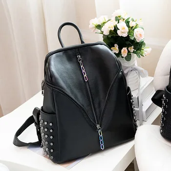 

Luxury Leather Backpack Women Bags Design Fashion Backpack Bag for Women Multifunction Bag Big School Backpack 2020 New arrival