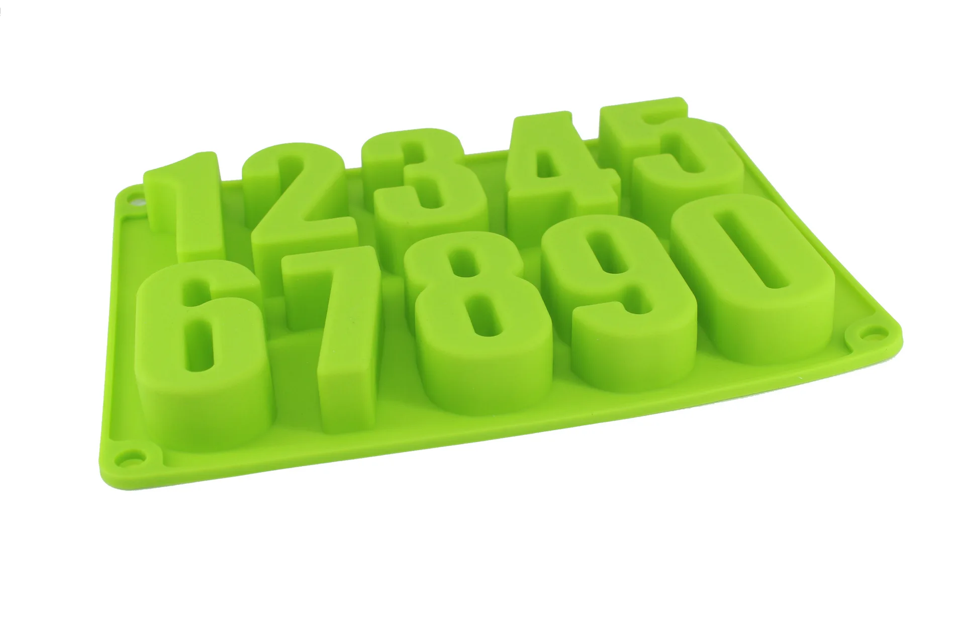 0-9 Digital Silicone Cake Molds 3d Chocolate Cement Molds Wall Decorating Number Mould