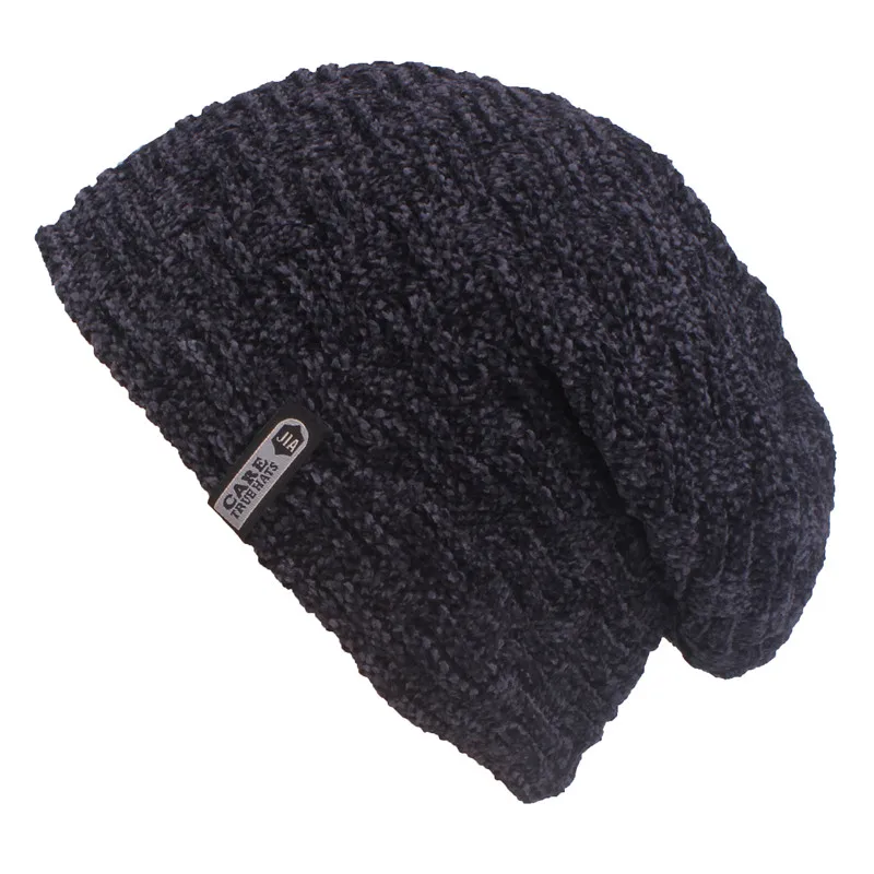 hat navy Xthree синель мужские шапки s Skullies шапка зимняя вязаная шапка шарф с подкладкой мужские зимние шапки для мужчин Beanie - Цвет: hat navy