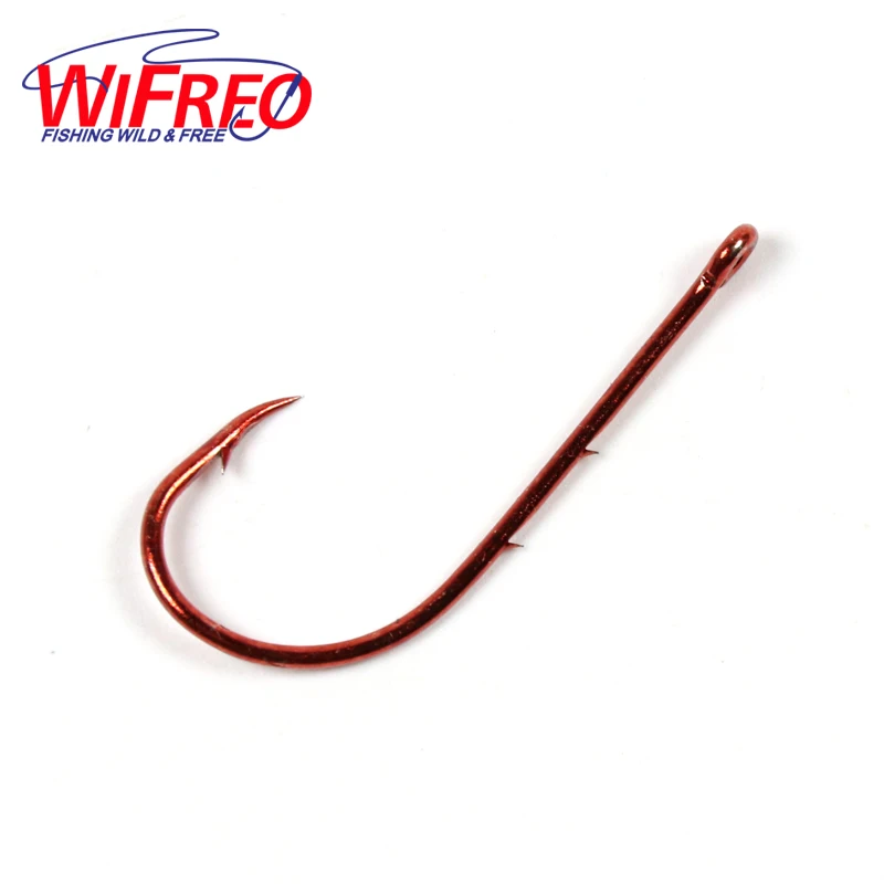 100PCS Red Color Bait Holder Hook Long Shank Baitholder Chemical Sharpened  Worm Live Bait Hooks Saltwater [YG82154R]