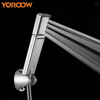 

High Pressure Shower Switch Mode Silver Aluminum Bathroom Telephone New Arrivals Stainless Steel Handheld Parts GVS000H 4