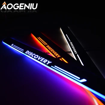 

LED Door Sill Scuff Plate Protector Compatible For LAND ROVER DISCOVERY 2000-2019 Dynamic Moving Light Car Stickers Accessories