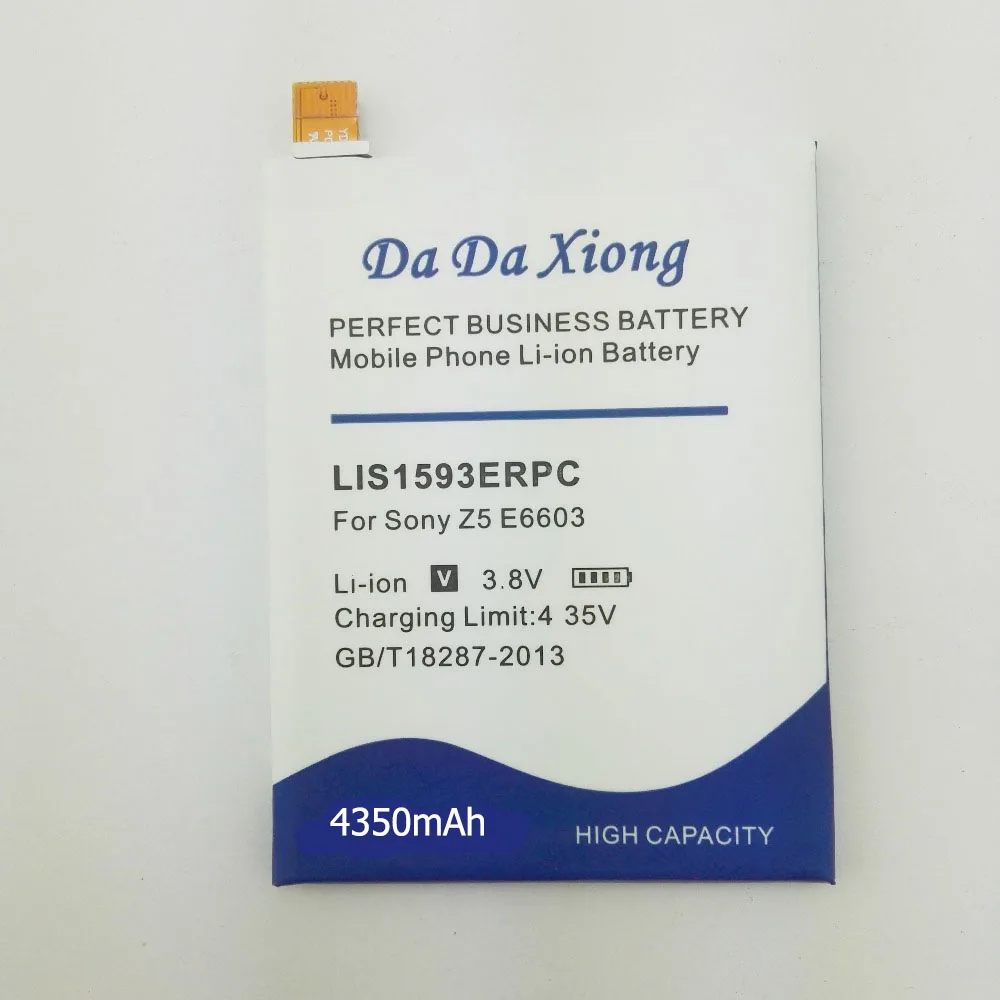 Da Xiong аккумулятор 4350 мАч LIS1593ERPC для sony Xperia Z5 E6603 E6653 E6633 E6683 E6883 Аккумулятор для сотового телефона