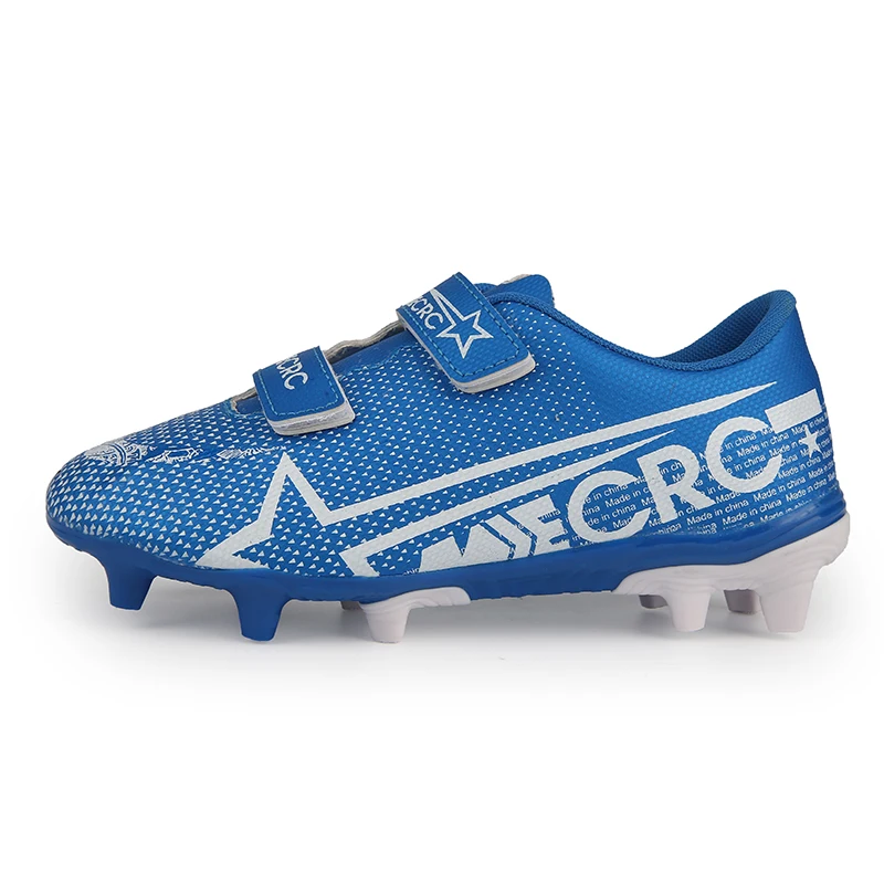 Оригинальные детские футбольные бутсы тренировочные длинные шипы Phantom Sneaker Sport Neymar Профессиональная футбольная обувь Ace - Цвет: Синий