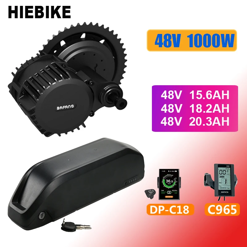 Bafang двигатель 1000 Вт 48 В BBSHD 15 6/18 2/20.3AH литиевая батарея Ebike комплект преобразования