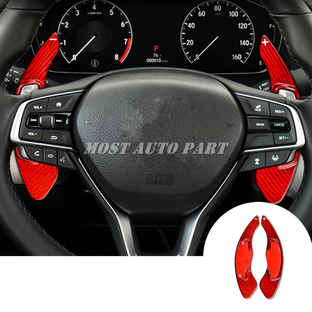 For Acura 2016-2020 TLX Carbon fiber Style Steering Wheel Decorative Cover