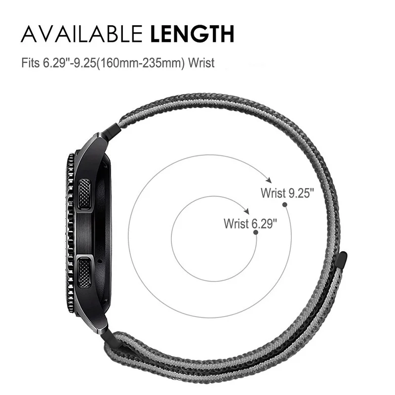 Нейлоновый ремешок для Garmin 20 мм Vivoactive 3 ремешок для Garmin Vivoactive3 4/Vivomove HR/Forerunner 645 умный Браслет ремешок для часов