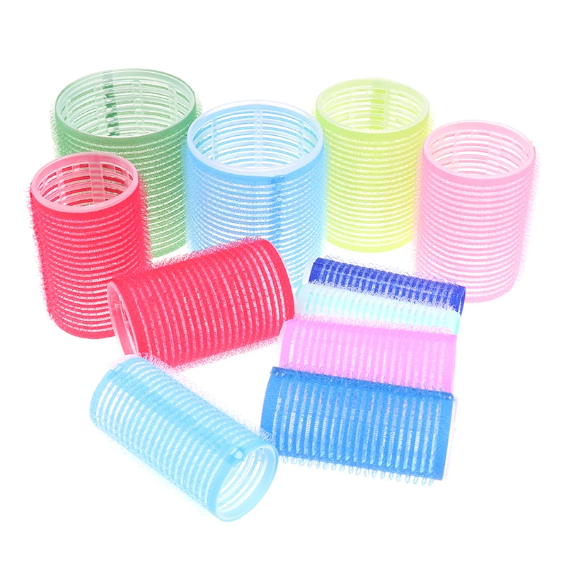 Multi Size Random Color Large Self Grip Hair Rollers Pro Salon Hairdressing Curlers 6/12Pcs/Set