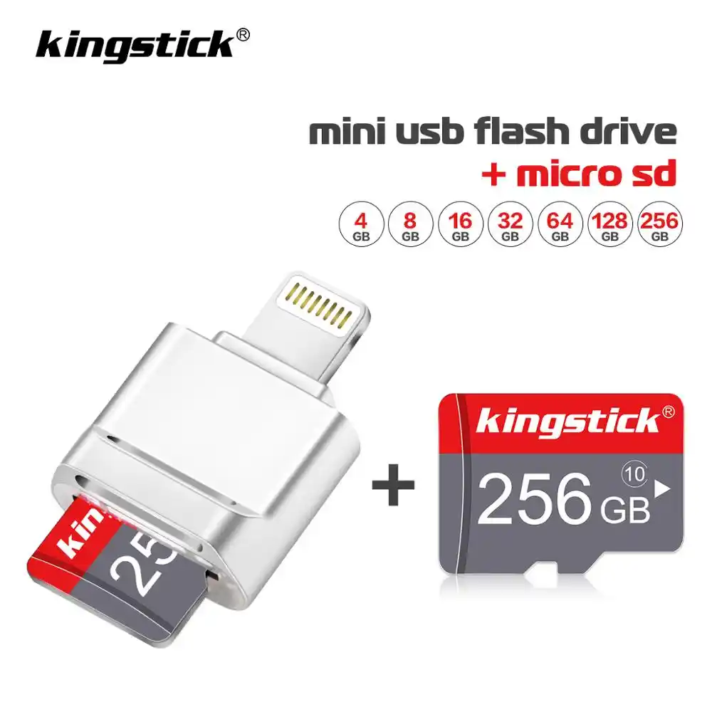 Kingstick ファッションミニ新 Usb フラッシュドライブペンドライブ Iphone 7 7 プラス 8 X Usb Otg 雷 2 1 ペンドライブで Ios 外部 Usb Flash Drives Aliexpress