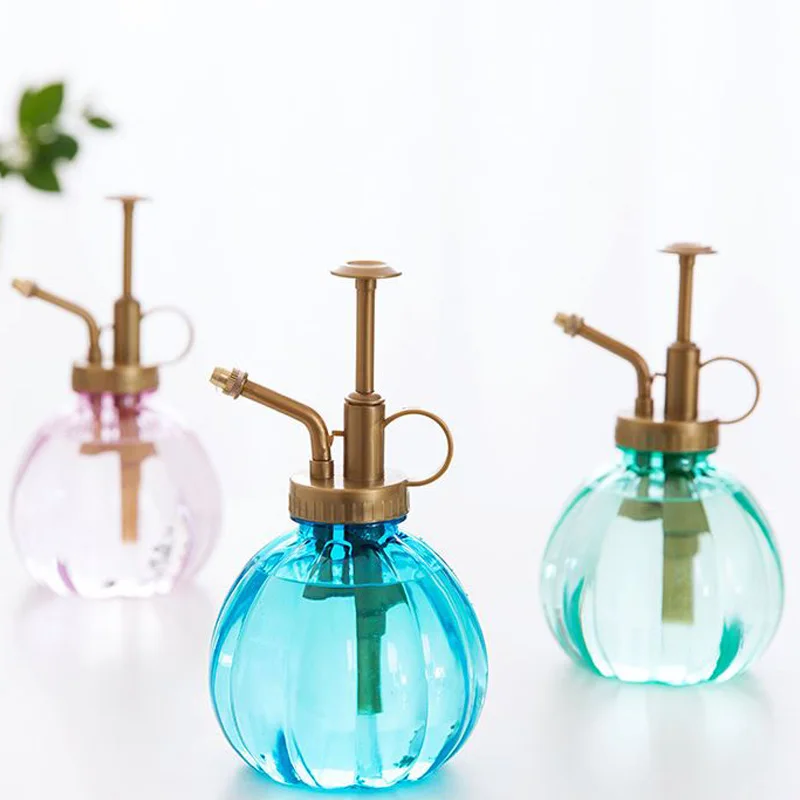 

350ml Retro Pumpkin Shape Watering Pot Plant Flower Bottle Garden Hand Pressure Sprayer