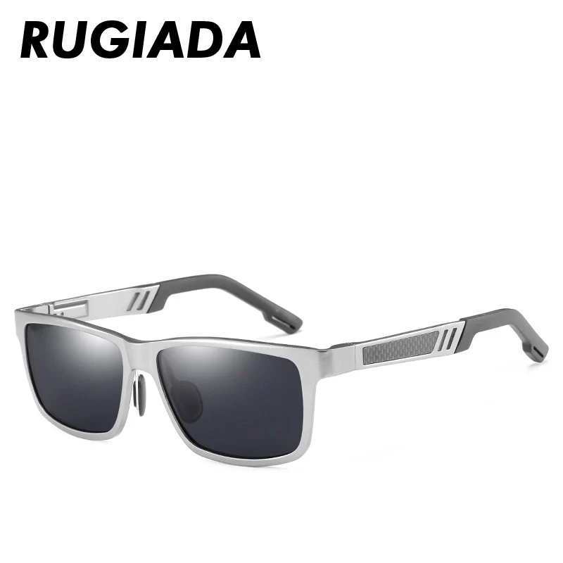 RUGIADA брендовые Новые поляризованные солнцезащитные очки для мужчин модные алюминиевые Квадратные Солнцезащитные очки для путешествий для вождения мужские очки RA2079