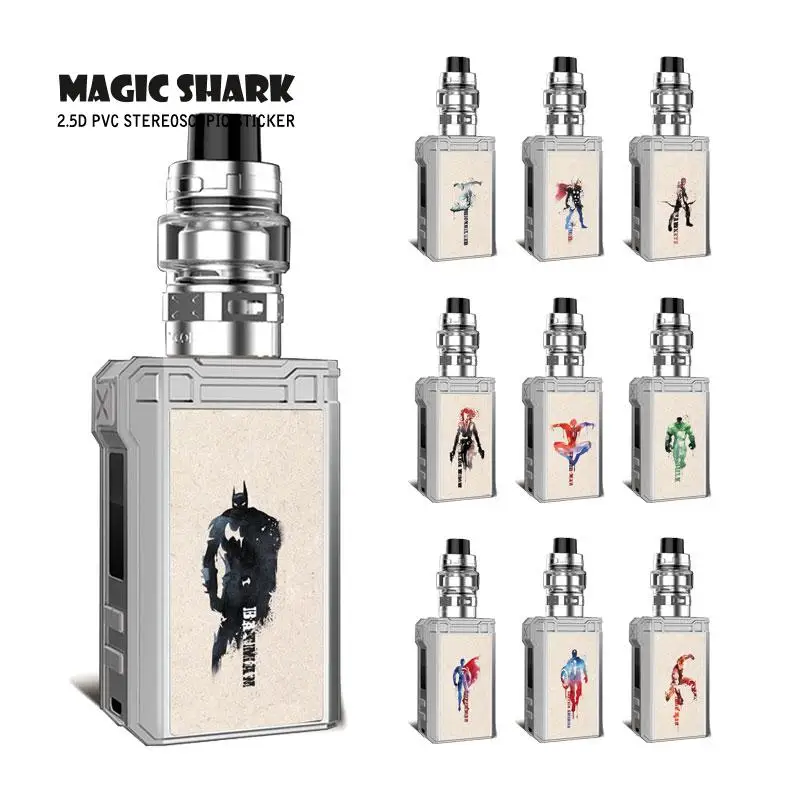 Magic Shark Marvel DC Avengers Batman Iron Man Hulk Super Vape Pod Case Cover Skin Film Sticker for Voopoo Alpha Zip | Мобильные